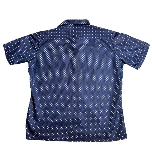 Haband of‎ Paterson Men's Polka Dot Short Sleeve Button Down Shirt Sz. L - Picture 6 of 9